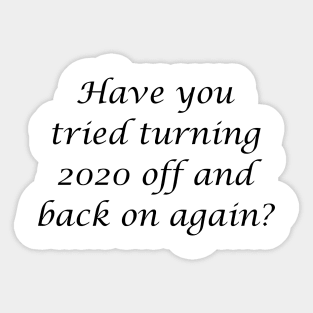 Reboot 2020 Sticker